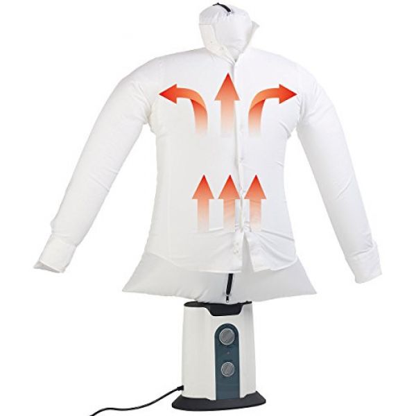 Sichler Haushaltsgeräte Hemdenbügler: 2in1-Bügelpuppe